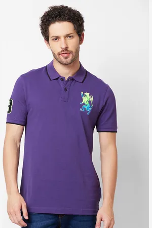 Giordano Polo Collar Slim Fit Cotton Lycra T-shirt