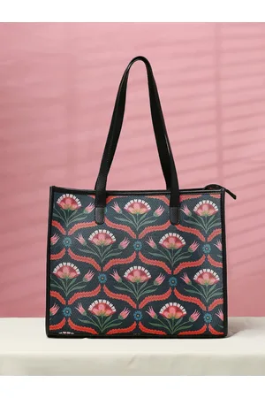 Sangria Floral Printed Shoulder Bag