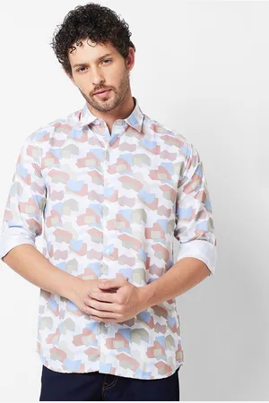 Giordano Slim Fit Geometric Printed Casual Shirt