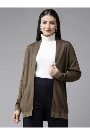Cayman Women Printed Longline Open Front Shrug