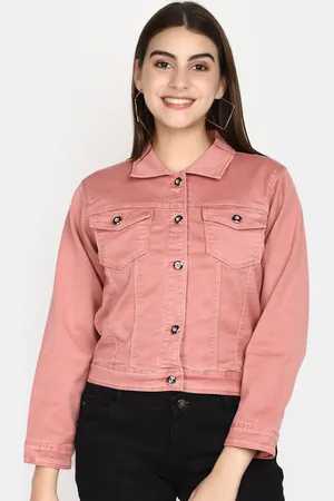 V-Mart Spread Collar Long Sleeves Cotton Denim Jacket
