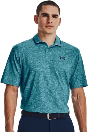 Under Armour Iso-Chill Abstract Printed Relaxed-Fit Polo Collar T-Shirt