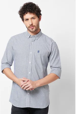 Giordano Slim Fit Micro Checked Casual Shirt