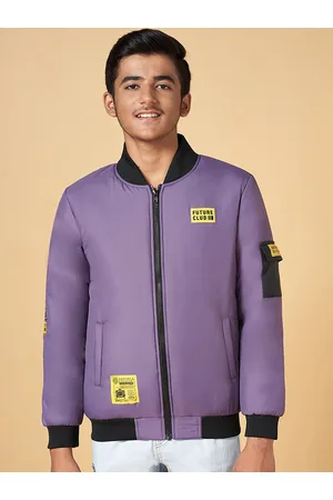 Pantaloons Boys Mock Collar Bomber Jacket