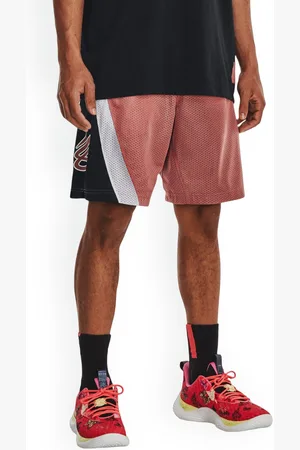Under Armour Men Curry Splash 9" Colourblocked Loose Fit Sports Shorts