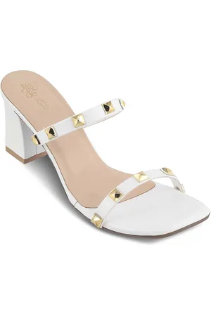 Tresmode Embellished Open Toe Block Heels