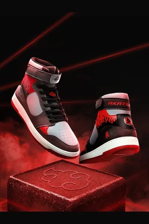 The Souled Store Men White & Black Colourblocked High-Top Lightweight Lace-Up Sneakers