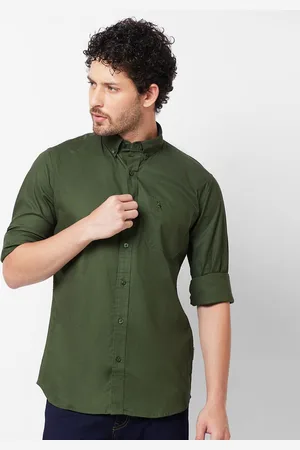 Giordano Slim Fit Button-Down Collar Cotton Casual Shirt