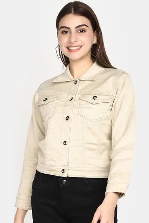 V-Mart Spread Collar Cotton Denim Jacket