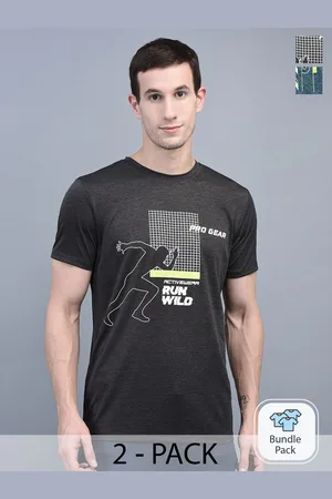 Force NXT Printed Pack of 2 Anti-Viral Anti-Odour Cool Sports T-Shirt