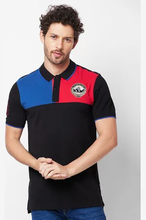 Giordano Colourblocked Polo Collar Slim Fit T-shirt