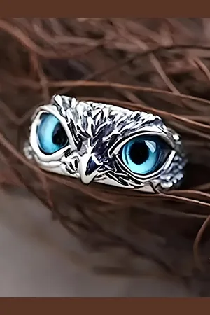 KARISHMA KREATIONS Unisex Owl Eye Shaped Finger Ring