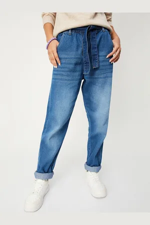 Max Collection Girls Heavy Fade Whiskers & Chevrons Jeans