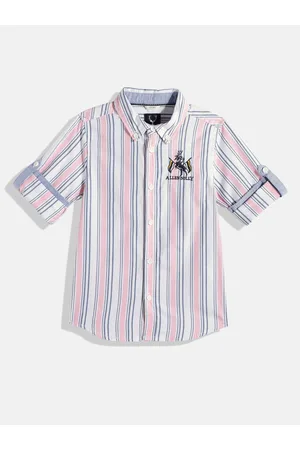 Allen Solly Boys Sport Striped Pure Cotton Casual Shirt