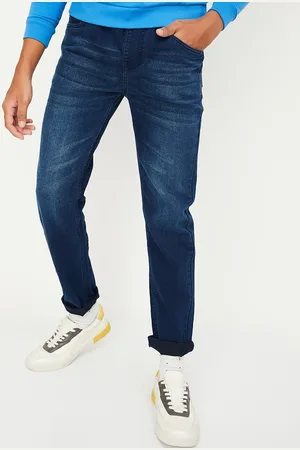 Max Collection Boys Clean Look Light Fade Whiskers Stretchable Jeans