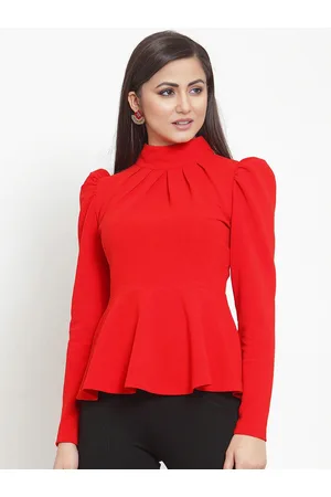 Dream Beauty Fashion Puff Sleeves Peplum Top