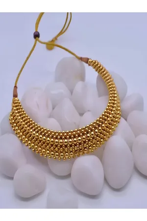 KARISHMA KREATIONS Gold-Plated Artificial Beads Necklace