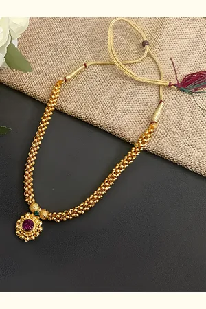KARISHMA KREATIONS Gold-Plated Ethnic Necklace