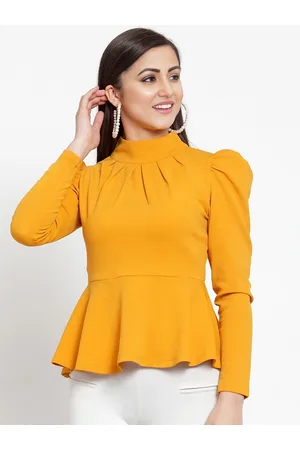 Dream Beauty Fashion Puff Sleeves Peplum Top