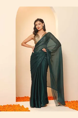Swtantra Shimmer Poly Chiffon Saree