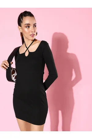 Mast & Harbour Ribbed Bodycon Mini Dress