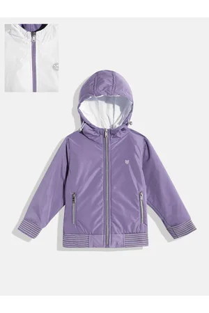 Okane Girls Hooded Reversible Bomber Jacket
