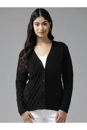 Cayman Women Solid Woollen Cardigan