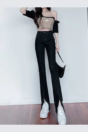 LULU & SKY Women Flared Clean Look Stretchable Jeans
