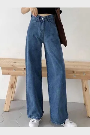 LULU & SKY Women Cotton Straight Fit High-Rise Stretchable Jeans