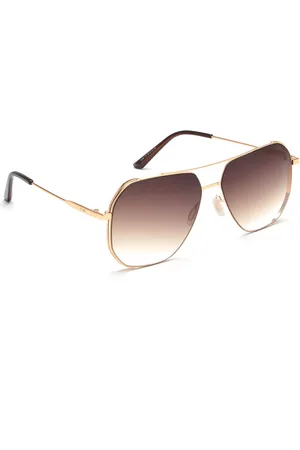 Idee Men Lens & Gold-Toned Wayfarer Sunglasses With UV Protected Lens