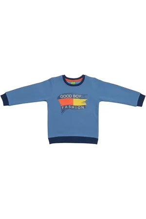 Clothe Funn Boys Graphic Printed Fleece Pullover