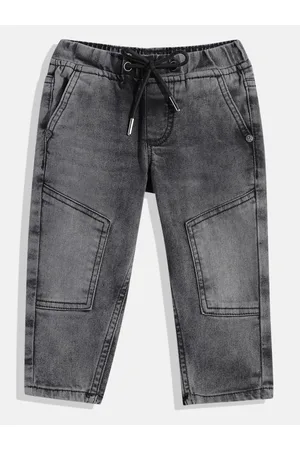 HERE&NOW Boys Heavy Fade Comfort Fit Stretchable Jeans
