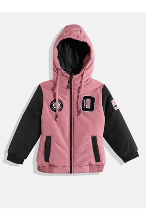 Okane Girls Applique Detail Bomber Jacket