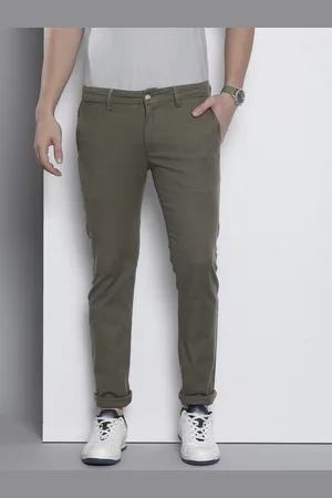 Nautica Men Textured Slim Fit Mid-Rise Trousers