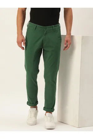 Mast & Harbour Men Solid Regular Fit Chinos Trousers