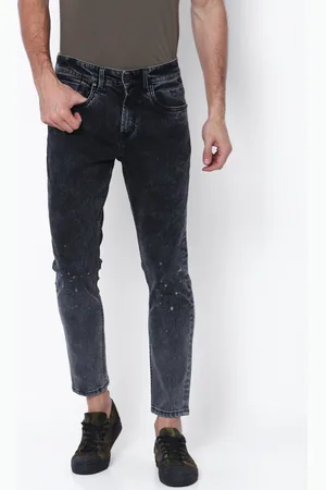LocoMotive Men Black Tapered Fit Mid-Rise Clean Look Jeans