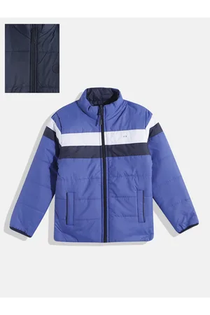Okane Boys Striped Reversible Hooded Padded Jacket