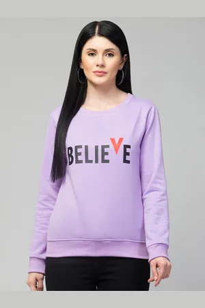 Chemistry Typography Printed Fleece Pullover Sweatshirt