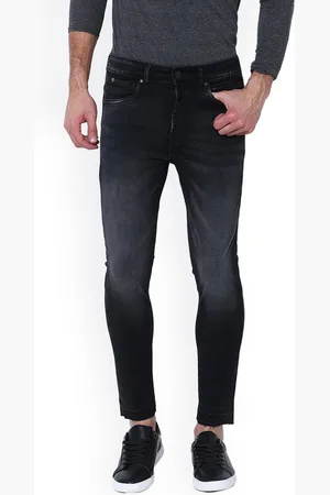 LocoMotive Men Black Slim Fit Mid-Rise Clean Look Stretchable Jeans