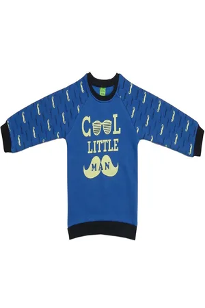 Clothe Funn Boys Typography Printed Fleece Pullover Sweatshirt