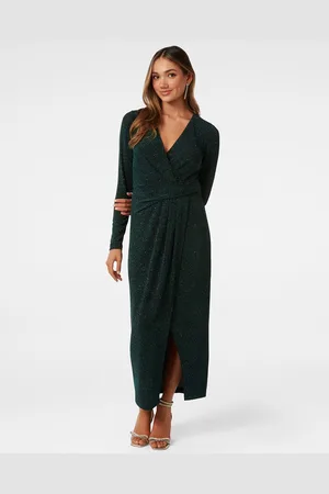 Forever New Embellished V-Neck Wrap Maxi Dress