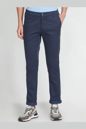 Arrow Men Slim Fit Low-Rise Chinos Trousers