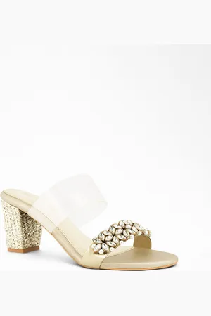 Signature Embellished Party Block Heels