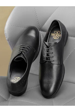 Red Tape Men Textured Leather Formal Derbys