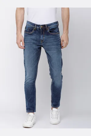 LocoMotive Men Blue Tapered Fit Mid-Rise Clean Look Stretchable Jeans