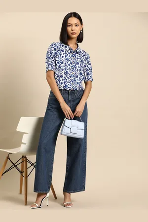 all about you Printed Pure Cotton Shirt Style Top