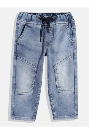 HERE&NOW Boys Heavy Fade Comfort Fit Stretchable Jeans