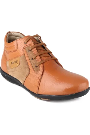 Red Chief Men Tan Sneakers