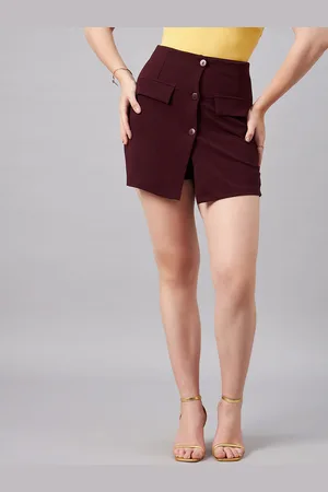 Chemistry Straight Front Slit Mini Skorts