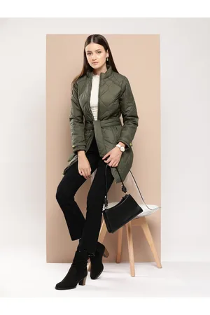 Chemistry Quilted Detail Longline Padded Jacket